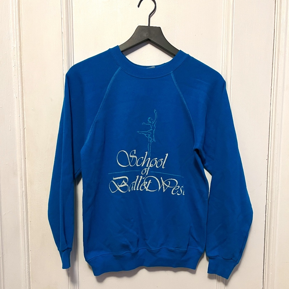 School of Ballet West Turquoise Raglan Sweatshirt